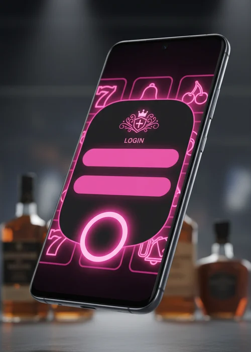 Rich Boy Casino login screen with username, password fields, and security features for players